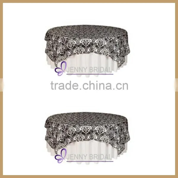 TL014A Wedding Table Decoration Purple Organza Cheap Wedding Table Overlay, Round Overlay Tablecloths Quality Choice photo-3