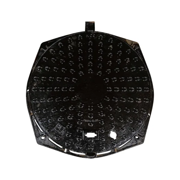 Iron 40 Tons Loading Capacity EN124 500*600 Single Double Seal Durable Square Triangular Manhole Covers for Parking Safety photo-6
