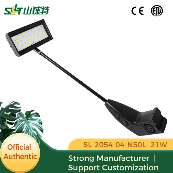 SLT LED Connectable Long Arm Exhibition Spot Lighting Grey Black Color AC85-265V 21W IP33 Rated 6000K Daylight SL-2054-04-N50L