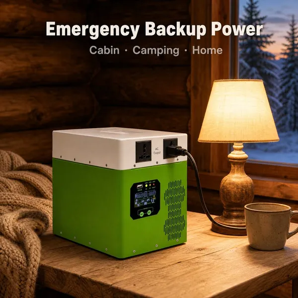 Portable Solar Battery System With LiFePO4 Storage for Off Grid Power Applications