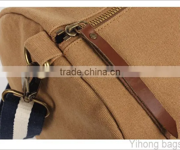 Simple Canvas Leather Duffle Bag photo-6