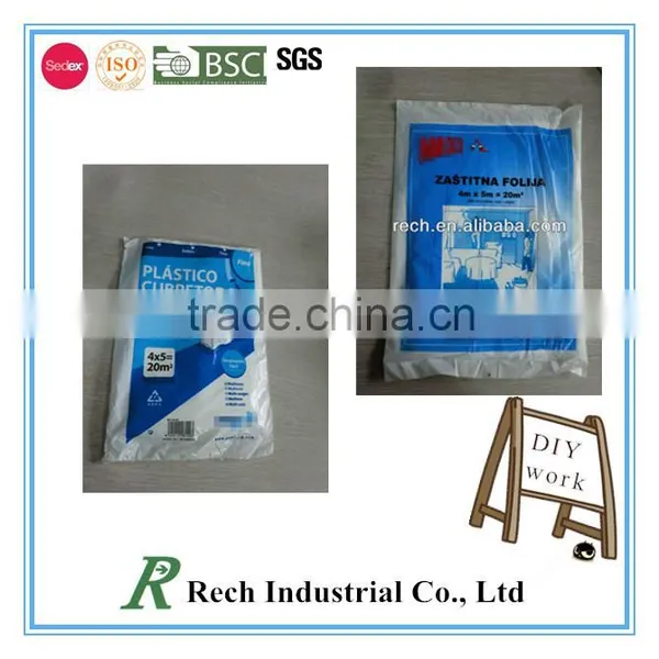 Wholesale Plastics Transparent Painters Drop Sheet photo-3