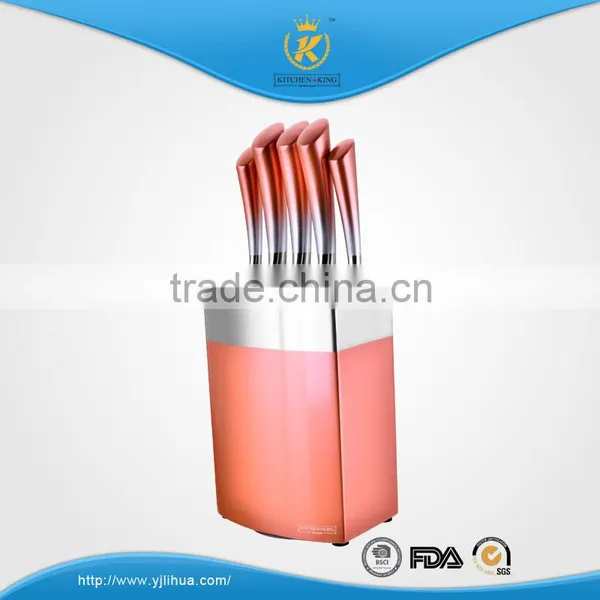 KITCHEN KING 8pcs Hollow Handle Knife Set With Gradually Changed Non-stick Coating Effect photo-3