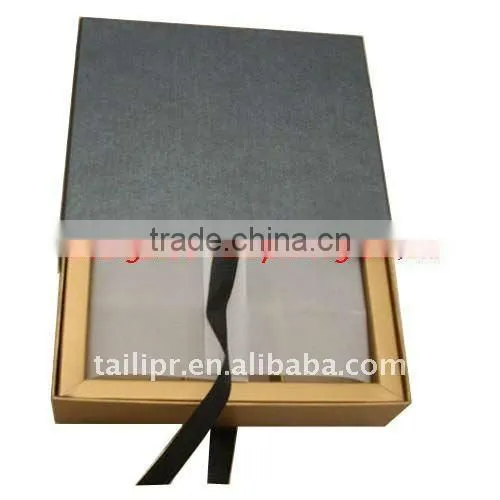 Drawer Paper Jewery Box With Ribbon
