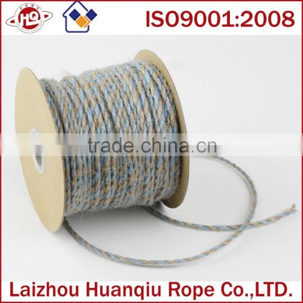 2.5mm 2 Ply Twisted Ivory and Natural Jute Twine 25yard photo-5