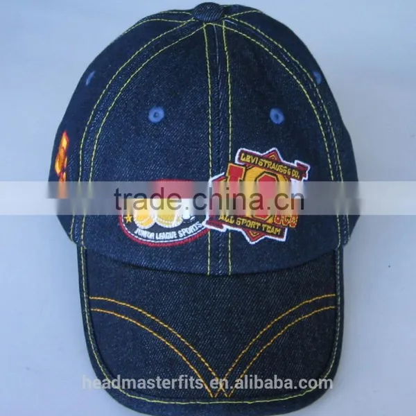 Hot Sell Baseball Cap 2016 High Quality Denim Baseball Cap photo-2