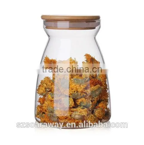 Clear Mini Small Wooden Stopper Glass Vial Jars Containers Bottle photo-2