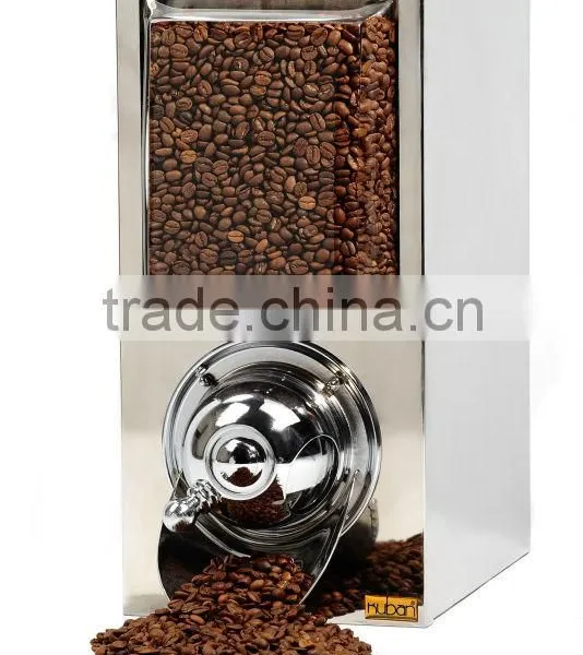Golden Coffee Bean Dispenser/Aesthetic Coffee Silos/Best Coffee Bean Dispensers/Bulk Coffee Display Box/Coffee Bean Dosage Silos photo-2