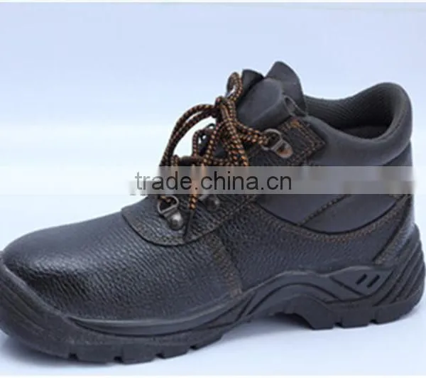 2014 New Leather High Heel Steel Toe Pu Injection Safety Shoes photo-2