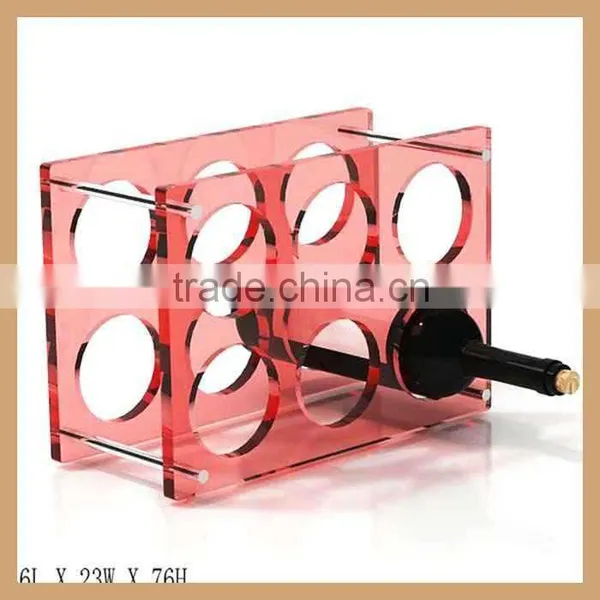 Square Shape Customized Acrylic Wine Display Rack for Wine photo-2