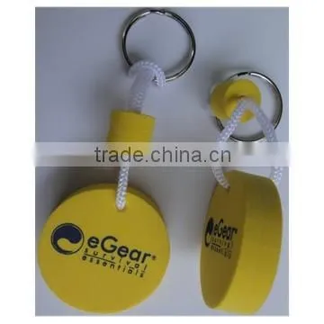 yellow eva floating keychains
