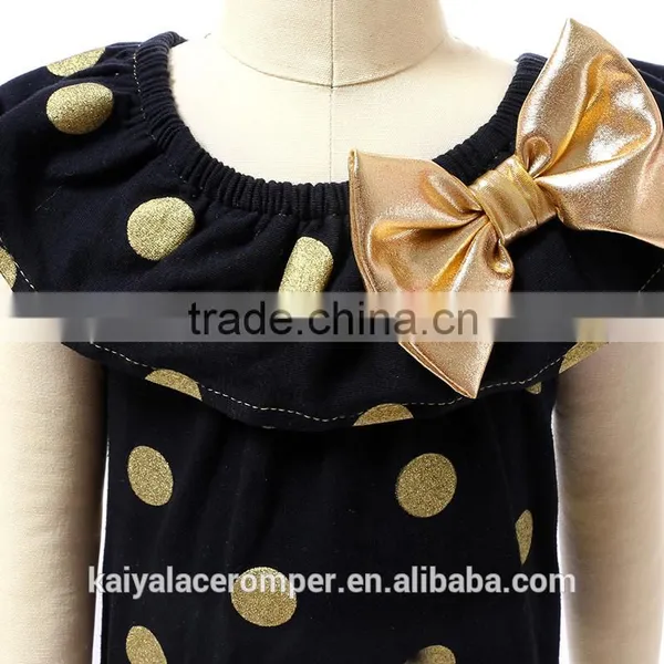 Wholesale Latest Newborn Baby Gir Baby Toddler Clothing Black Cotton Baby Romper for Infant Toddler Wear photo-4