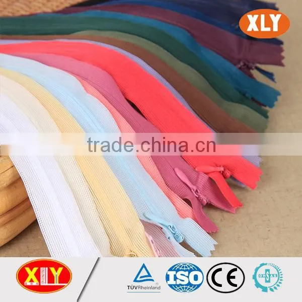 Weaving Tape Water Drop Slider Close End Nylon Invisible Zipper for Sale photo-2