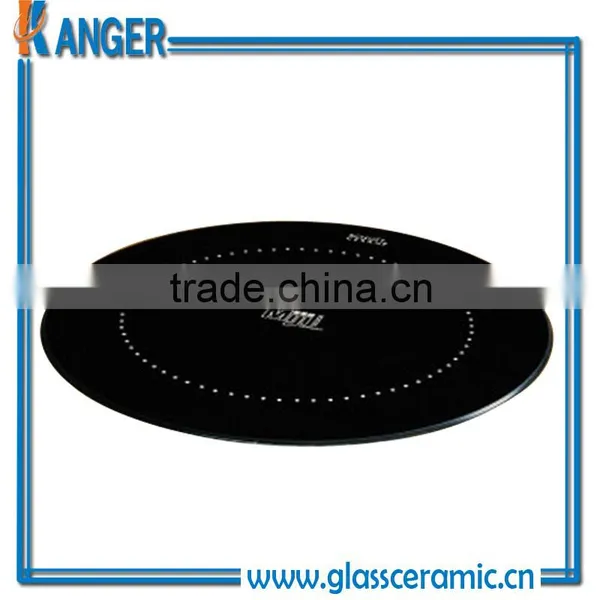 Radiant Cooker High Temperature Round Black Silkscreen Print Ceramic Glass photo-2