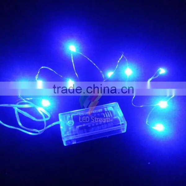 3V Christmas Holiday LED Mini Silver Color Copper Wire Fairy String Lights Battery Power photo-2