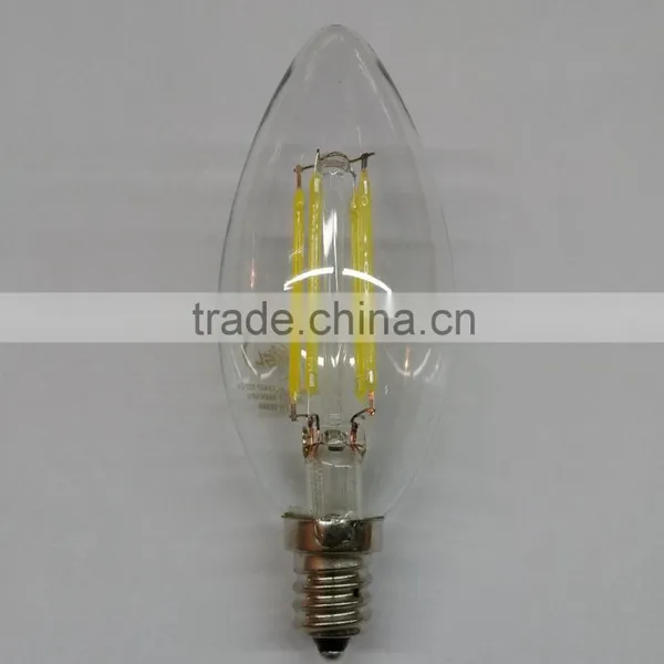 Full Glass Dimmable E14 E12 4w Led Filament Bulb photo-2