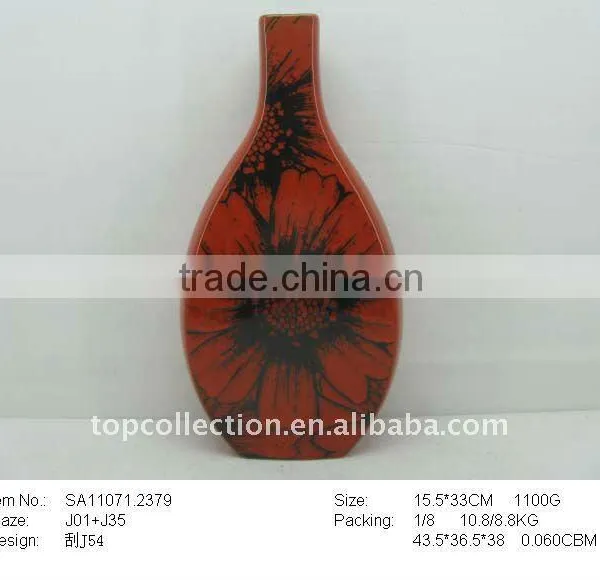 Ceramic Red Color Vase
