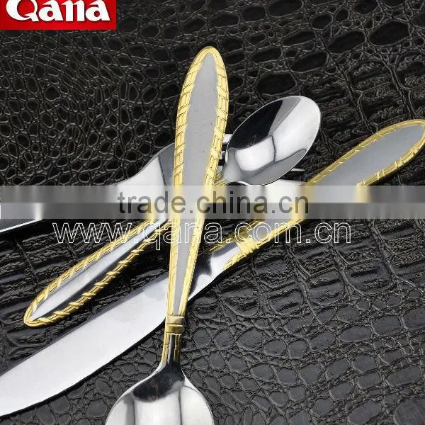 Gold Plated Hotlel Restaunt Cutlery TZ006 photo-2