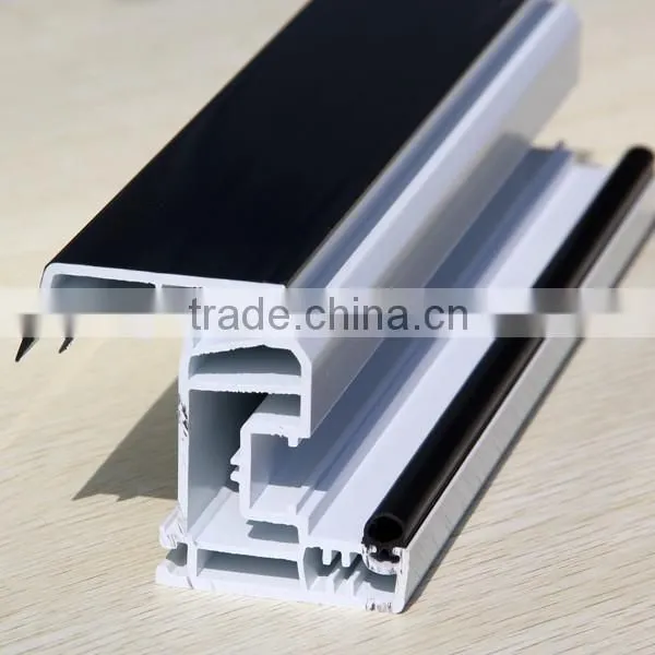 Both Side Wood Lamination Upvc Window and Door, Full Color Co-extrusion Upvc Profiles photo-5