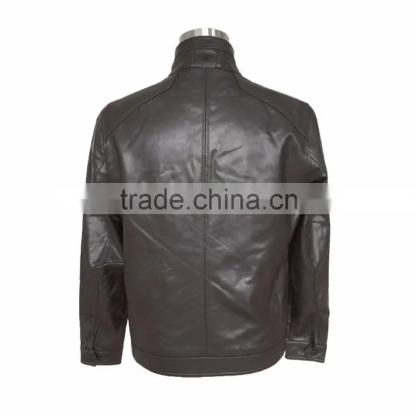 Mens Spring and Autumn Leather Jacket 2016 photo-2