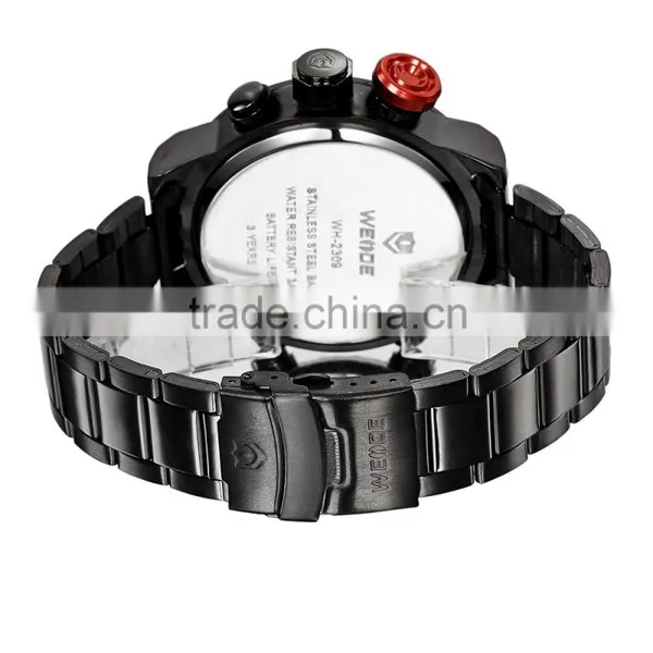 China Brand Wrist Watches 3 ATM Water Resistant Luxury Man Weide Led Watch photo-5
