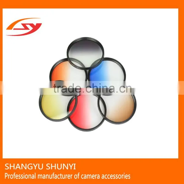 ShunYi Manufacturer Gradient Lens With Camera Filter Box Colorful Camera Filter