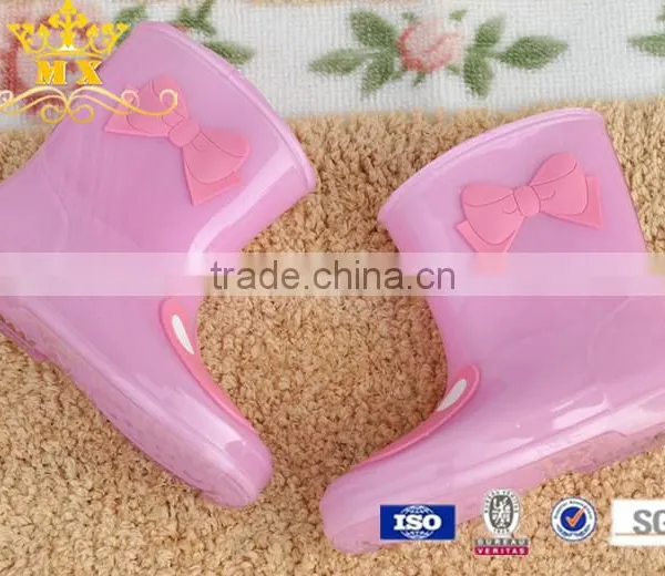 Colorful Jelly Woman Pvc Rain Boots With Good Quality photo-6