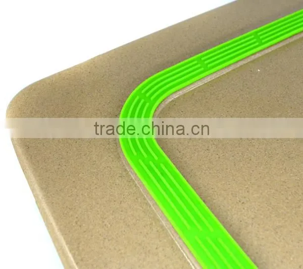 Biodegradable Natural Rice Husk Silicone Bamboo Kitchen Chopping Board photo-6