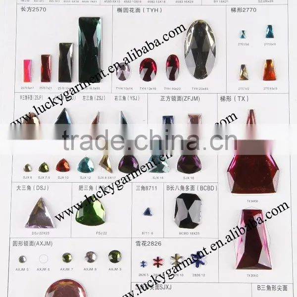 2015 LATEST!! LUCKY Highest Quality Flat Back Sew-on Resin Epoxy MANTIANXING photo-3