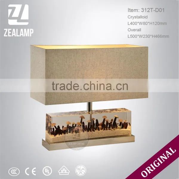 DIY Mushroom Resin Luxury Unique Table Lamps Modern Hotel Table Lamp