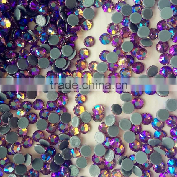 Hotsale on Stock Super Quality Ss20 lt Amethyst AB Dress Hotfix Rhinestone