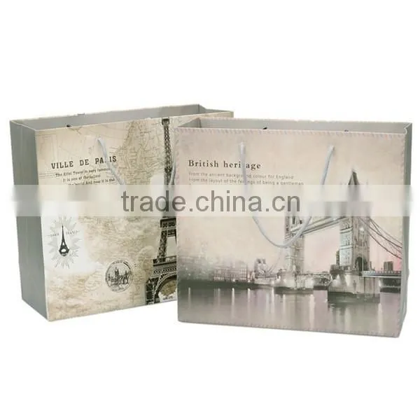 Romantic Famous View Of Europe Paper Gift Bag photo-6