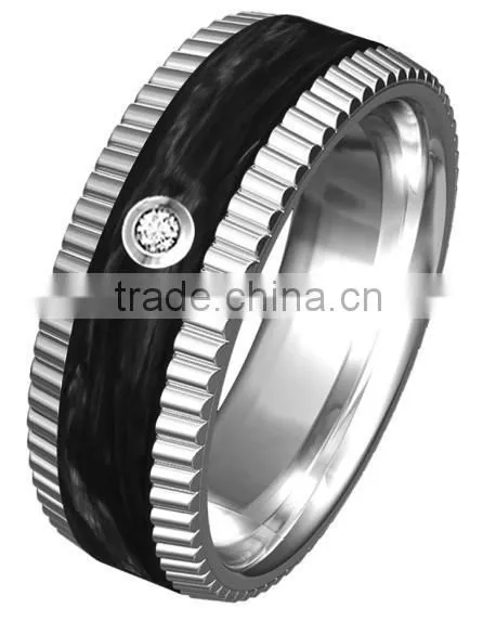 Factory Direct Wholesale Jewelry Ring Carbon Fiber Ring Tungsten Carbide Ring Men photo-4