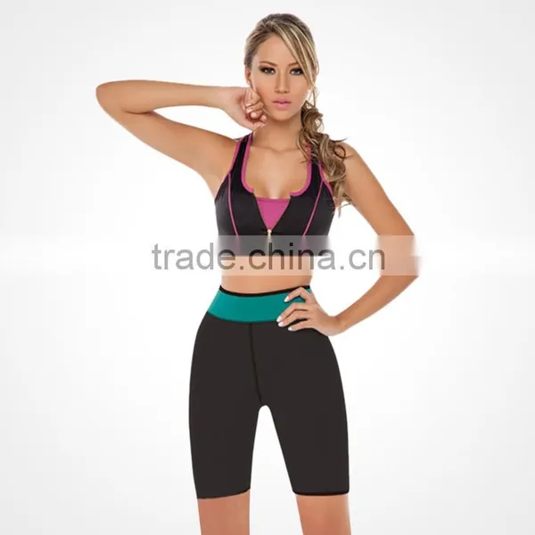 S-SHAPER Factory Supply 8003 Women`s Neopreno Ultra Sweat Shorts Sweat Enhancing Yoga Panty Sports Fitness Reversible Pants photo-4