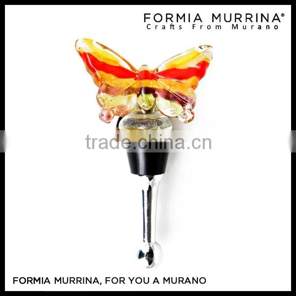 Murano Glass Wine Charms Glass Wine Accessories Wine Stoppers for Wedding Deco photo-2