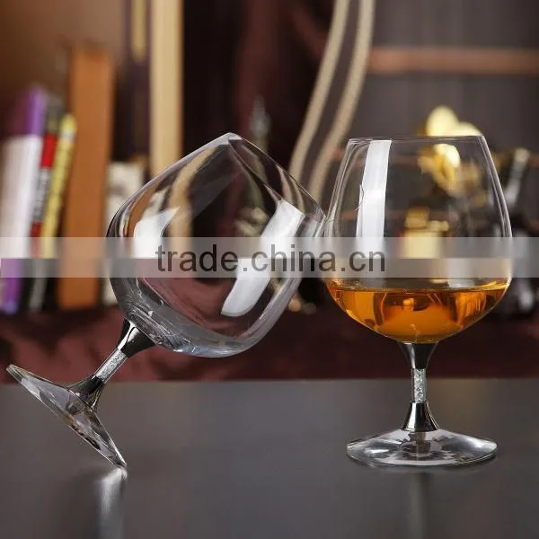 High Quality Cheap Toasting Wine Glasses Set Lead Free Brandy Drinking Glasses/snifters Crystal Stem Cognac With Shiny Crystals photo-3