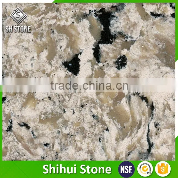 Modern Style Kitchen Quartz Countertops With Veins photo-4
