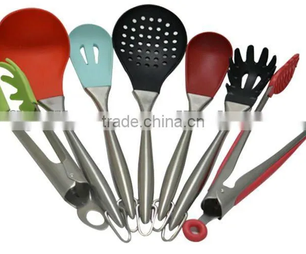 Stainless Steel Kitchen Cooking Tools and Equipment Set with Stainless Steel Handles