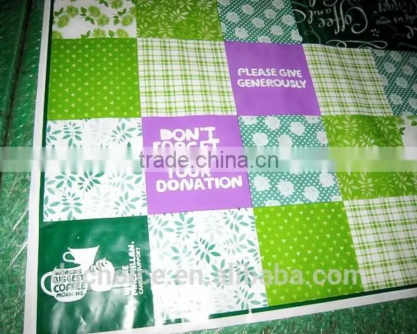 Eco Friendly Waterproof Beautiful Green Table Cover photo-2