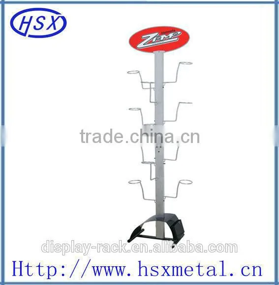 New Design Metal Motorcycle Helmet Floor Rack for Retail Stores/supermarket HSX-Z-226 photo-2