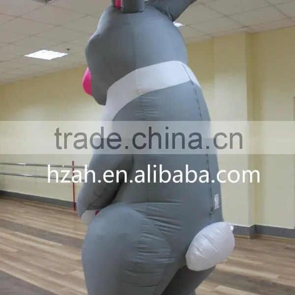 Inflatable Costume Gray Rabbit for Advertising Decoration photo-3