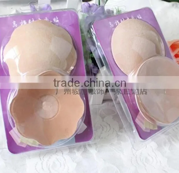 Round and Flower Shaped Cloth Nipple Cover Pasties Biogel Sexy Decorative Nipple Cover photo-2