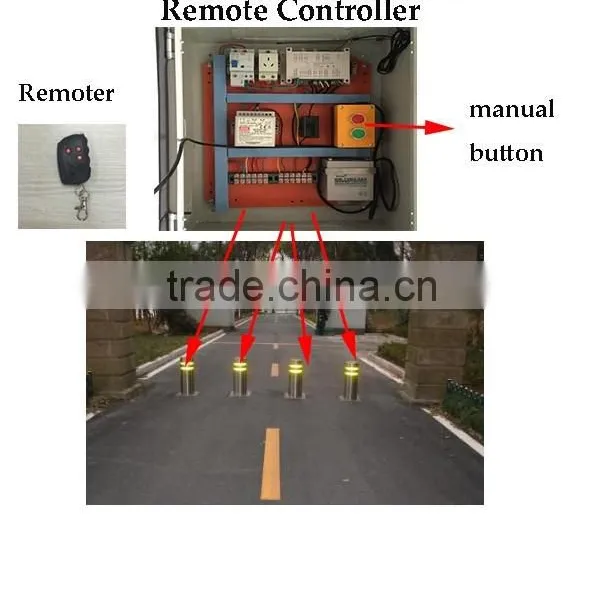 Stainless Steel Automatic Electric Traffic Bollard photo-4