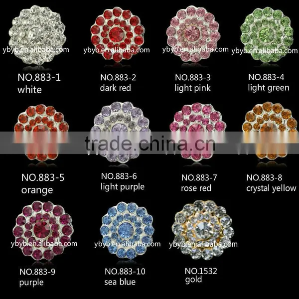 Round Shape Prong Setting Colorful Rhinestone of Garment Accessory for Children Frocks Designs-883 photo-4
