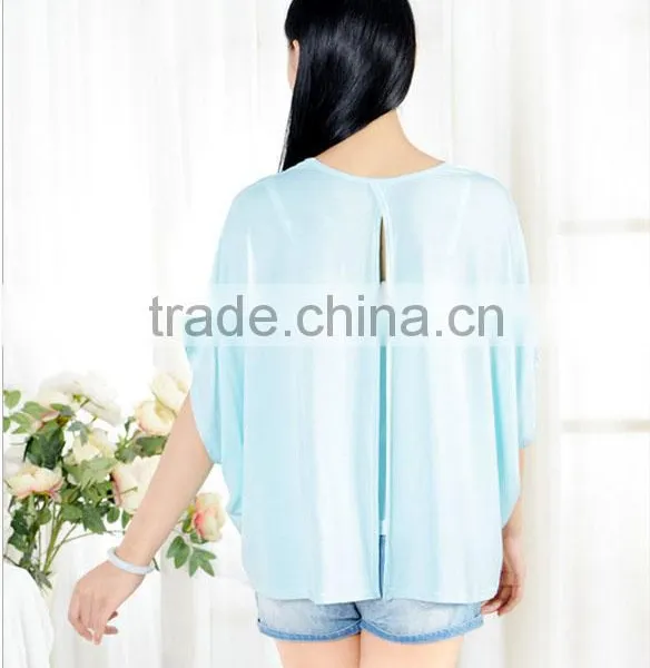 2016 Fashion Eco-friendly Breathable Knit Bamboo Spandex Single Jersey Nursing Garment for Outside Mom photo-3