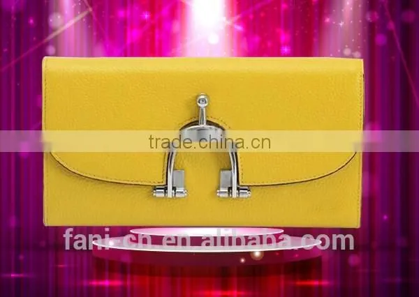 Guangzhou Fani Luxury Leather Clutch Purse Making Hard Ware Button for Women photo-5