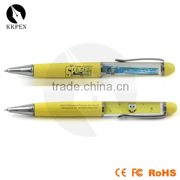 KKPEN Unique Design Promotional Plastic Floating Pen Refill With Click Action photo-2