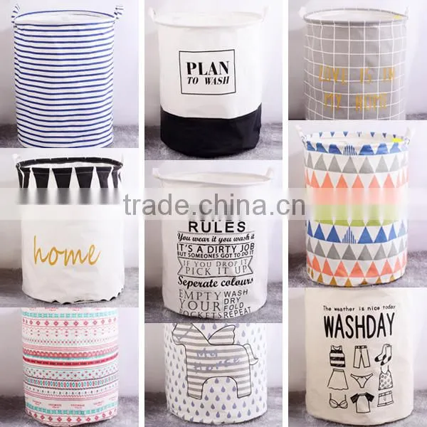 Most Safe Kids Clothes Storage Fabric Basket With Handles photo-5