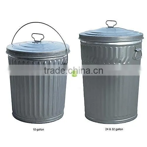 Galvanised Steel Outdoor Garbage Containers