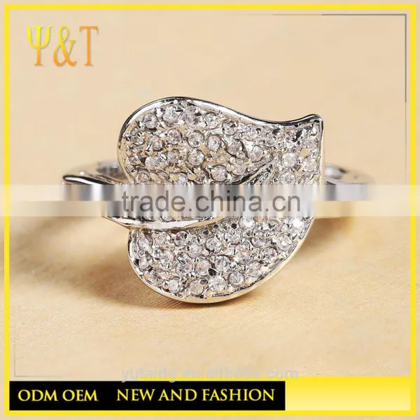 Jingli Jewelry Hot Sale Peach Heart Silver Engagement Ring (YJ-447) photo-5